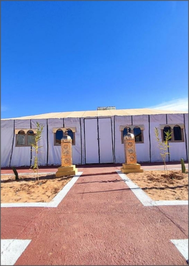 RESTAURANT IN TAFOUYTE LUXURY CAMP IN MERZOUGA DESERT