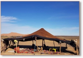 RESTAURANT IN TAFOUYTE LUXURY CAMP IN MERZOUGA DESERT