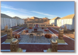 RESTAURANT IN TAFOUYTE LUXURY CAMP IN MERZOUGA DESERT